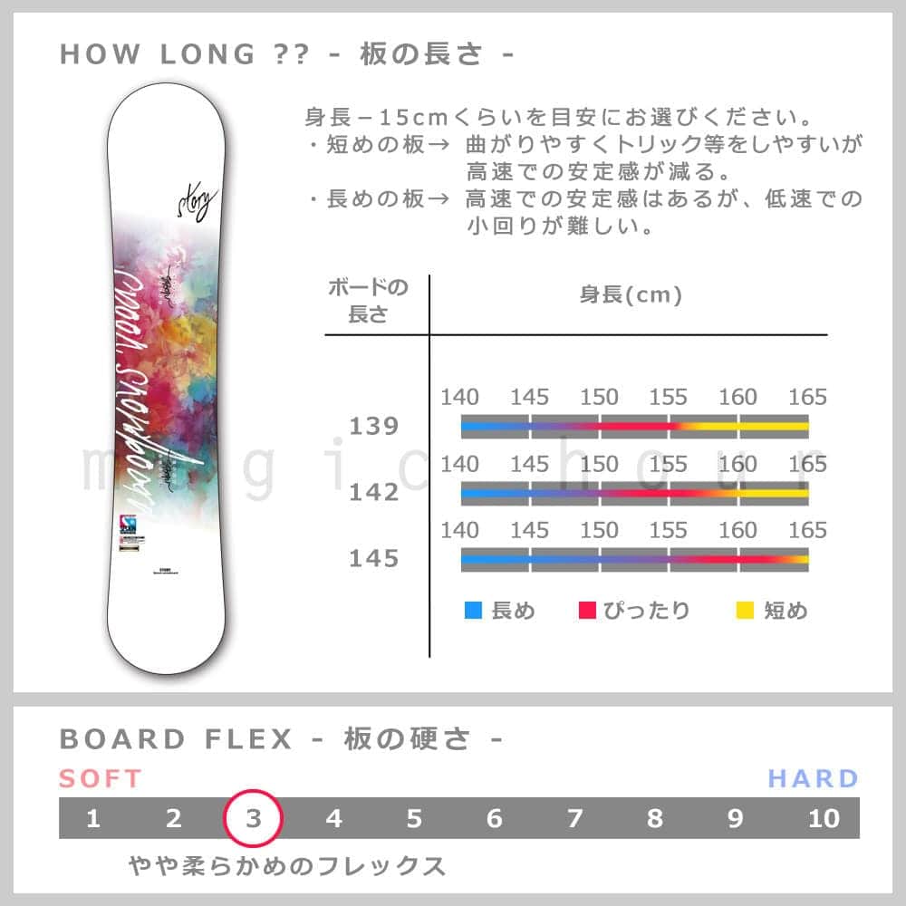 スノーボード 板 レディース 2点 セット スノボー ビンディング SPOON スプーン STORY 初心者 イージー キャンバー ボード 軽量 大人 カワイイ ソフトフレックス SPB-19STORY-61SET2-139 SPOON(スプーン) 3