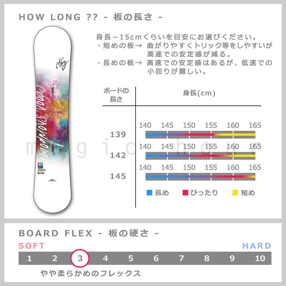 スノーボード 板 レディース 2点 セット スノボー ビンディング SPOON スプーン STORY 初心者 イージー キャンバー ボード 軽量 大人 カワイイ ソフトフレックス SPB-19STORY-SET2-139 SPOON(スプーン) 3