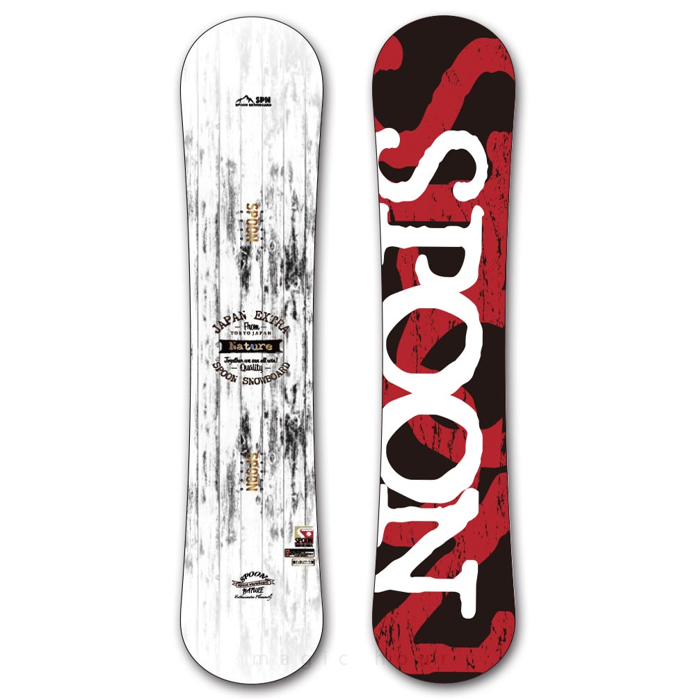 スノーボード 板 メンズ 単品 グラトリ オールラウンド キャンバー SPOON スプーン NATURE スノボー 初心者 ボード 2021 フリーラン パーク かっこいい 白 SPB-21NATURE-147 SPOON(スプーン) 4