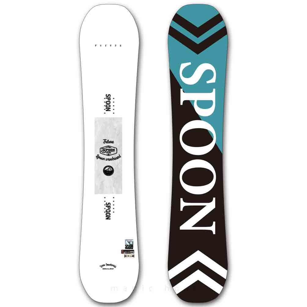 スノーボード 板 メンズ 単品 SPOON スプーン FUTURE スノボー 初心者 簡単 キャンバー ボード ブランド ホワイト 白 大人 かっこいい お洒落 黒 青 ブルー SPB-23FUTURE-WT-M-148 SPOON(スプーン) 4