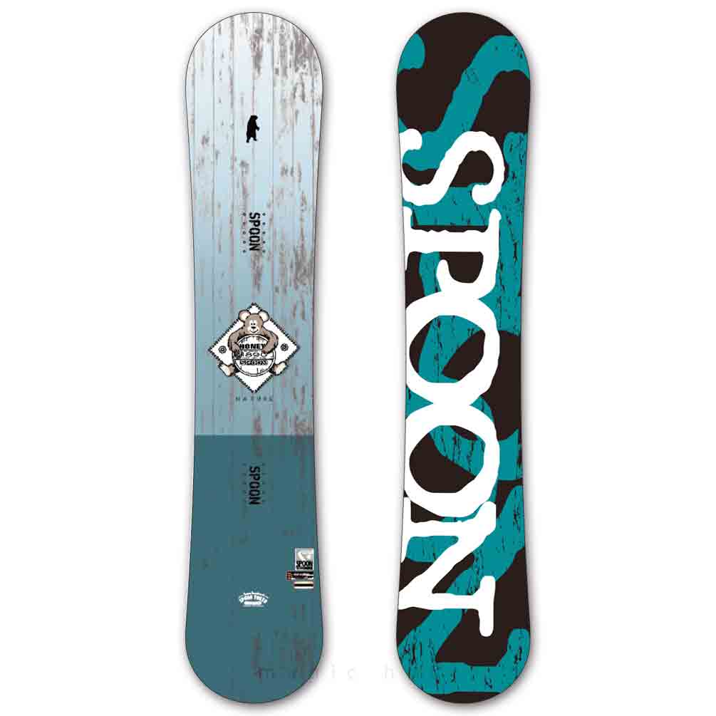 スノーボード 板 メンズ 単品 SPOON スプーン NATURE スノボー 初心者 簡単 24-25 キャンバー ボード ブランド 大人 かっこいい お洒落 青 ブルー グリーン 白 緑 SPB-24NATURE-BLUE-147 SPOON(スプーン) 4