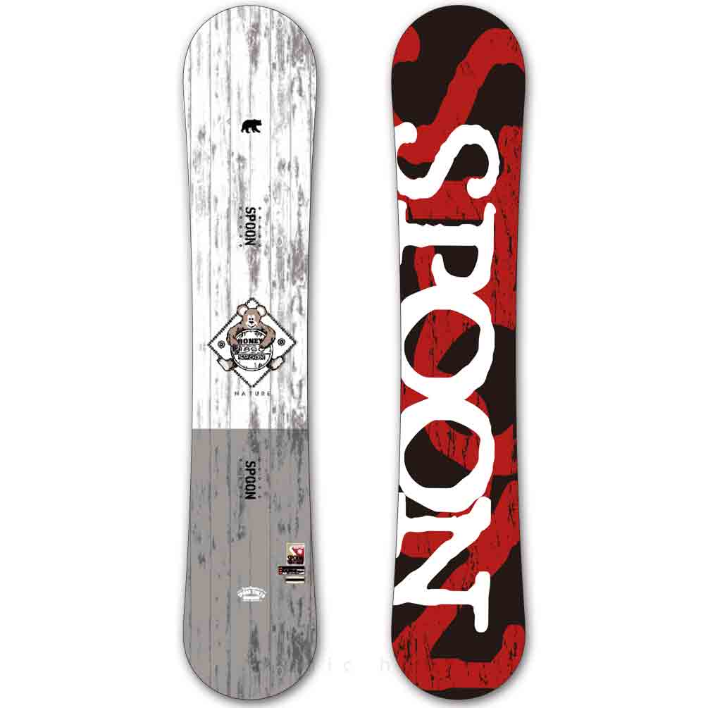 スノーボード 板 メンズ レディース SPOON スプーン NATURE 24-25 スノボー 初心者 イージー キャンバー ボード 軽量 ソフトフレックス お洒落 ホワイト 白 赤 SPB-24NATURE-WHT-135 SPOON(スプーン) 4