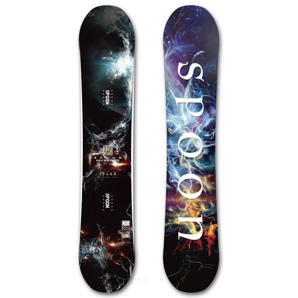 スノーボード 板 メンズ 単品 SPOON スプーン グラトリ SPARK ハイブリッド キャンバー ボード 柔らかい お洒落 ブランド スノボー 初心者 ブラック 黒 SPB-26SPARK-147 SPOON(スプーン) 4