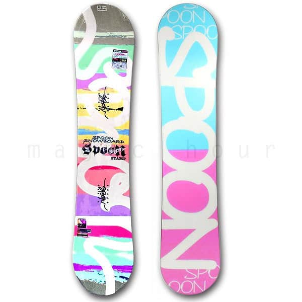 スノーボード 板 レディース 2点セット スノボ バイン SPOON スプーン STAMP 初心者 簡単 イージー キャンバー ボード 軽量 ソフトフレックス SPB-STAMP-SET2-135 SPOON(スプーン) 1