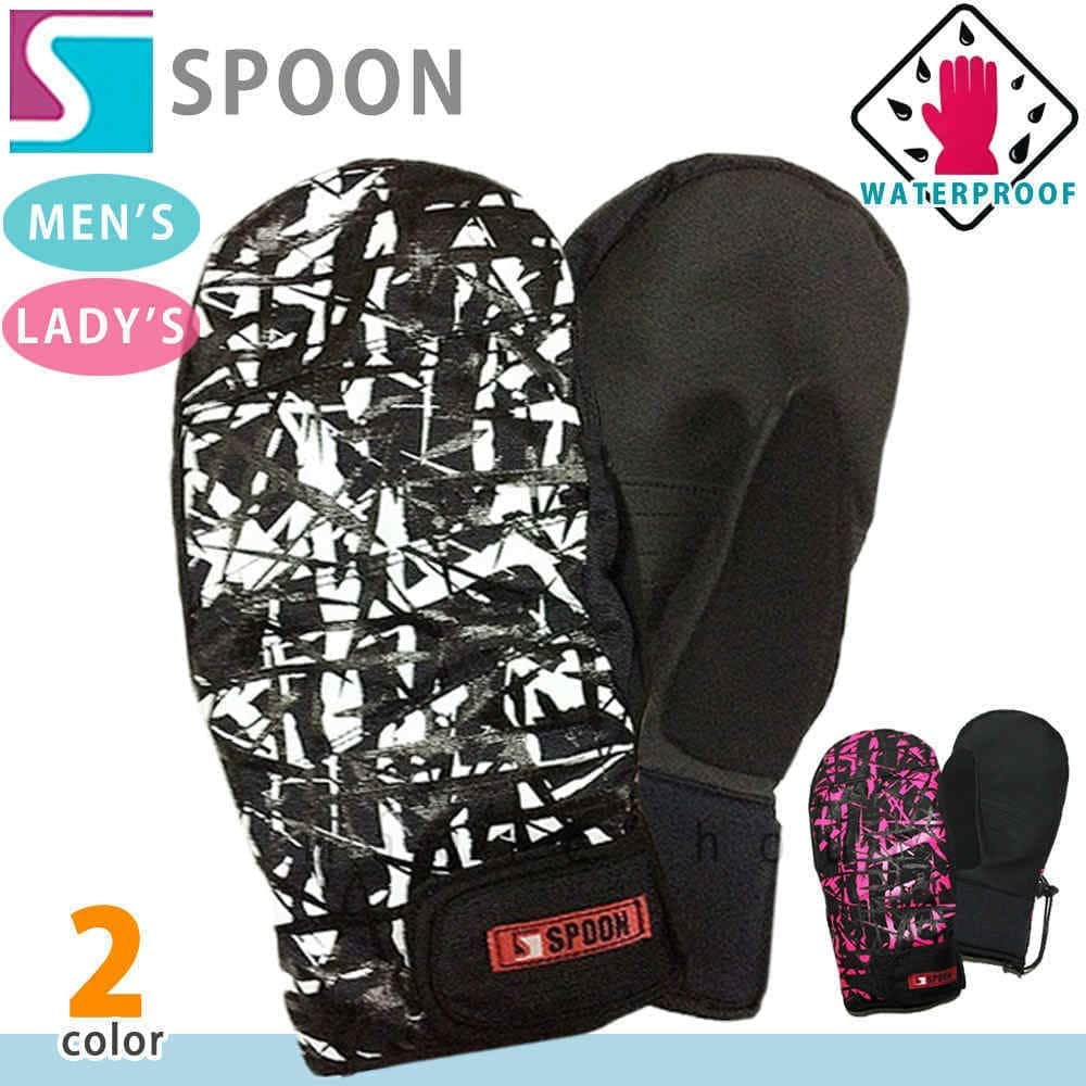 SPG-1552-mitten-BKPNK-L : SPOON(スプーン)