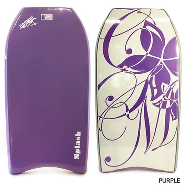 レディース ボディボード 3点 セット 36インチ 38インチ COSMIC SURF コスミックサーフ ボディーボード ニットケース リーシュコード SPLASH-WSET3-PPL SPLASH-WSET3-PPL-36 COSMIC SURF(コスミックサーフ) 1