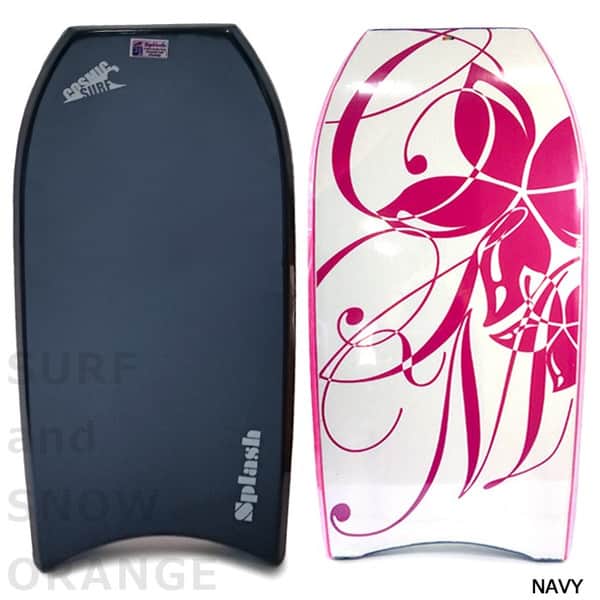レディース ボディボード 5点 セット 36  38インチ COSMIC SURF コスミックサーフ ボディーボード ニットケース リーシュ フィン ソックス SPLASH-WSET5-NVY SPLASH-WSET5-NVY-36 COSMIC SURF(コスミックサーフ) 2