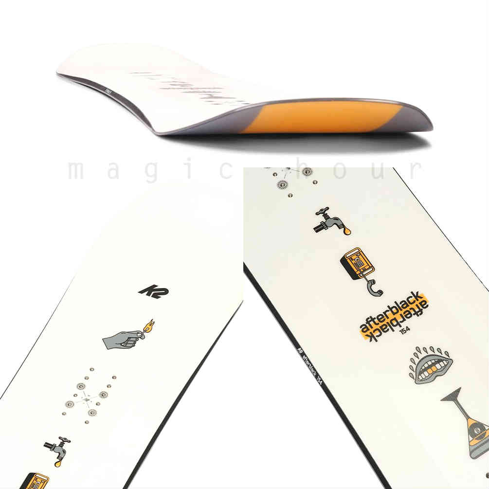 スノーボード 板 メンズ 単品 K2 ケーツー AFTERBLACK コンビネーション キャンバー ツイン ボード スノボー 初心者 お洒落 ST-K2SB-24AFTERBLK-149 K2(ケーツー) 2