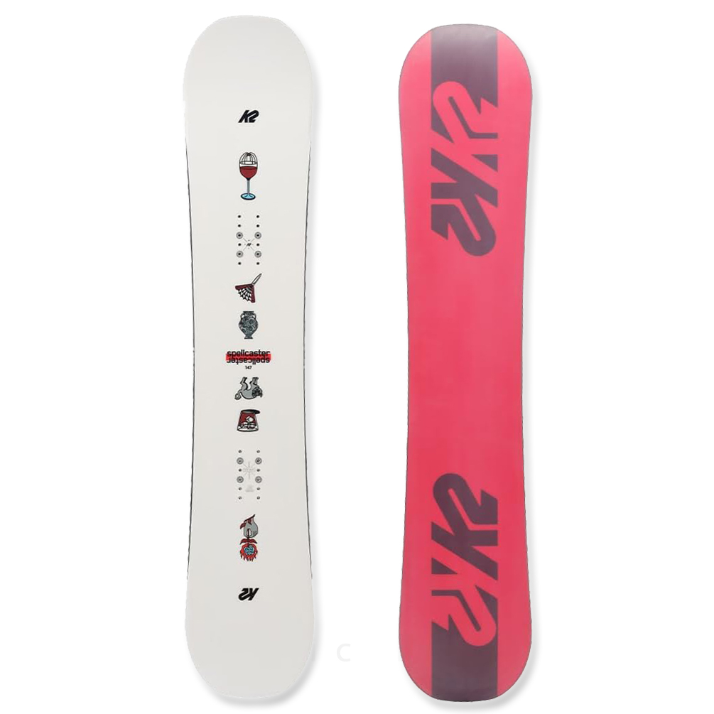 スノーボード 板 レディース 2点 セット K2 ケーツー SPELLCASTER ツイン ハイブリッドキャンバー ボード ビンディング スノボー 初心者 ST-K2SB-24SPL-ST2-140 K2(ケーツー) 1