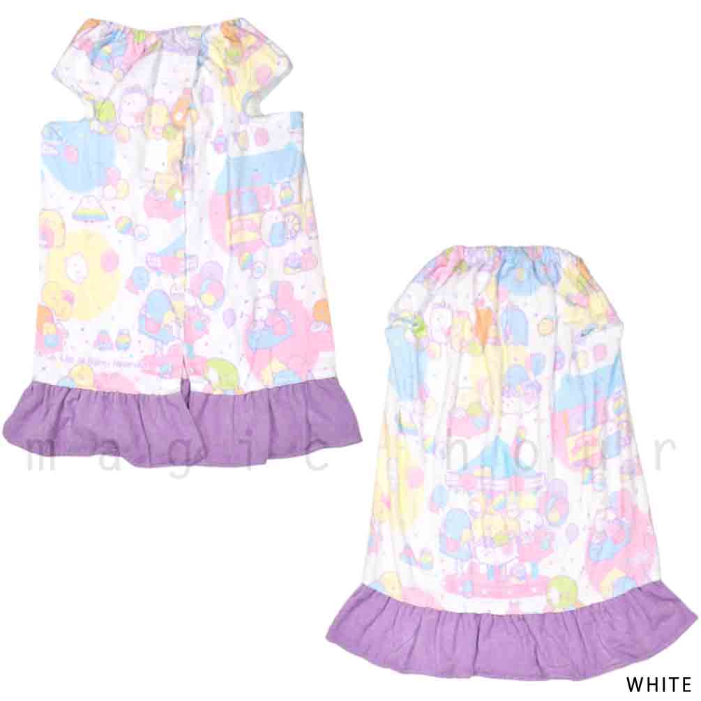 プール タオル ラップタオル 70cm 子供 巻きタオル すみっコぐらし キッズ お着換えタオル 女の子 水泳 子ども スイミング サンリオ ブランド かわいい ホワイト SUMIKKO-212822-TW-WHITE-70 すみっコぐらし 4