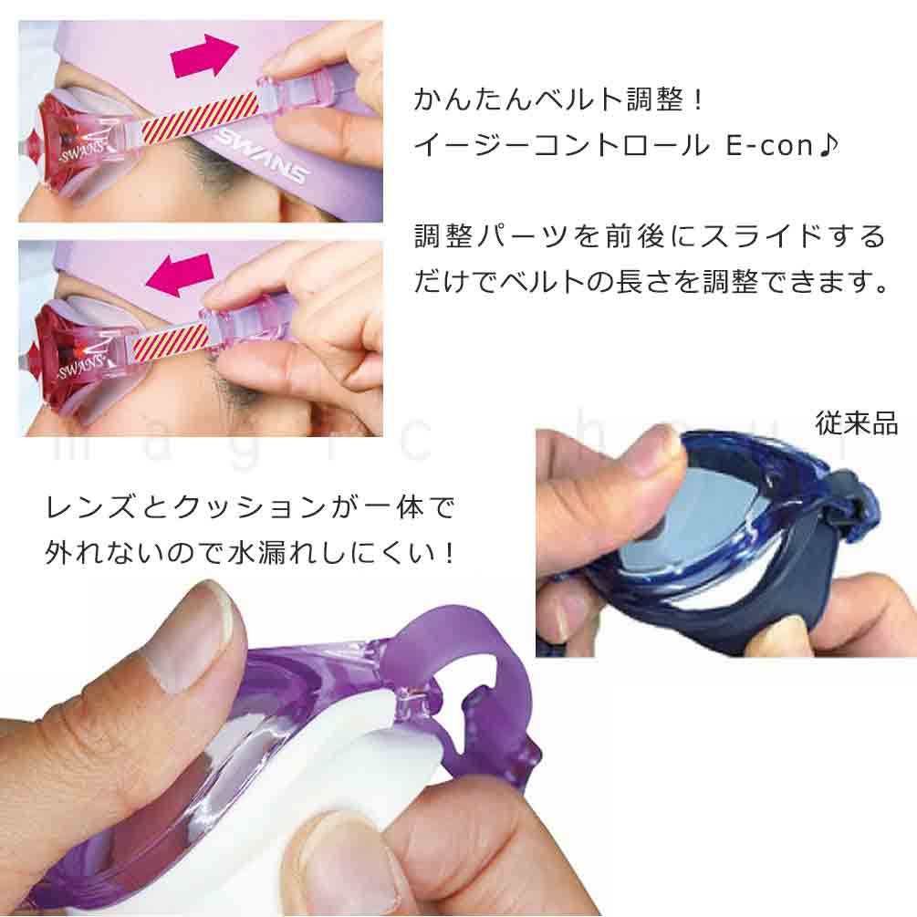 スイミング ゴーグル スイムゴーグル ケース 3点 セット くもり止め 水泳 大人 メンズ レディース 競泳 プール SWANS スワンズ 日本製 フィットネス ネイビー 青 SWANS-SW31-NAV-ST3-NAV SWANS(スワンズ) 3