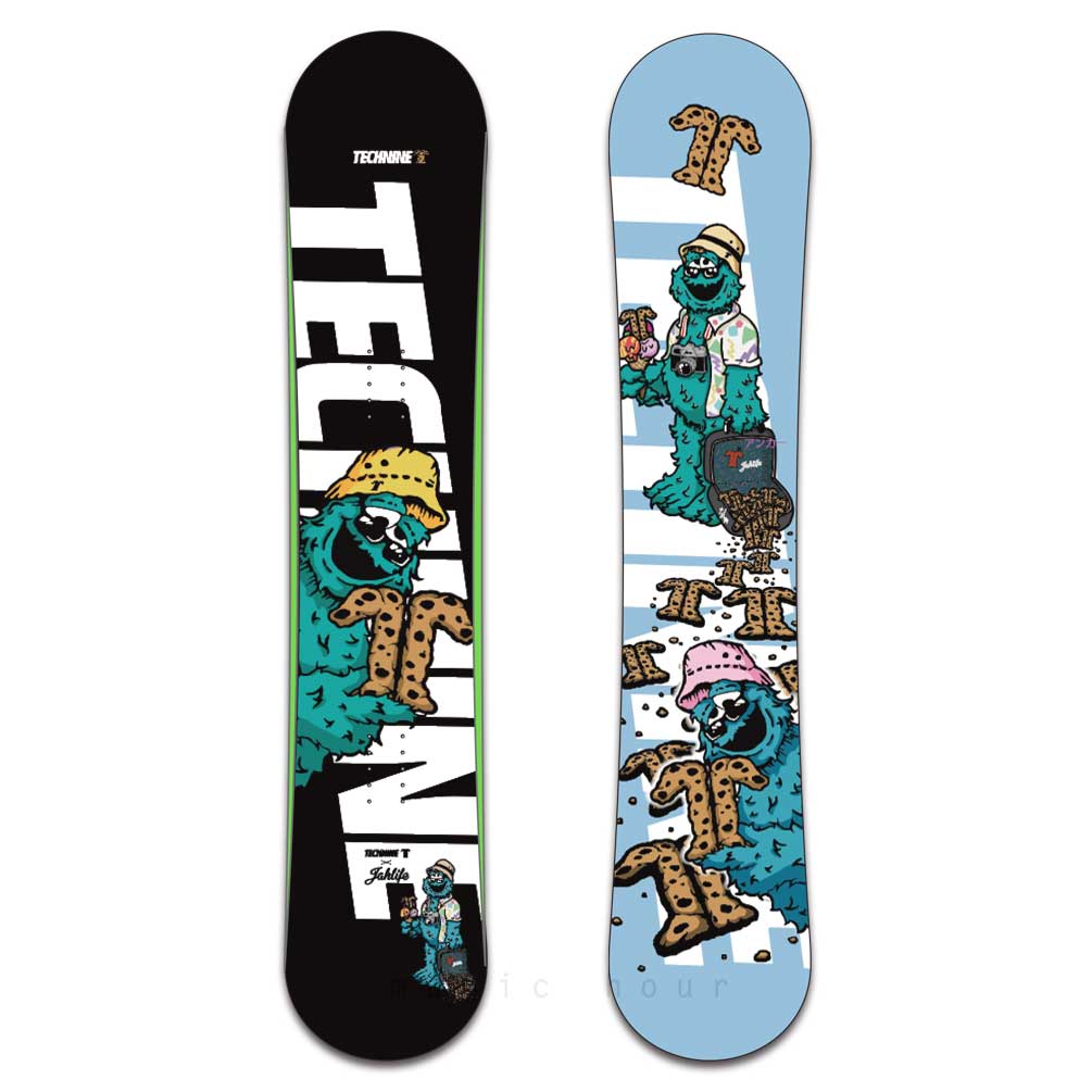 スノーボード 板 メンズ レディース 単品 2021 TECH NINE テックナイン CAM ROCK×JAHLIFE フラット ロッカー ツイン グラトリ パーク かわいい キャラクター 黒 T9-BOARD-21CAM-JAH-136 TECHNINE(テックナイン) 5