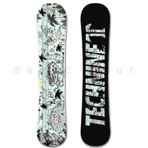 スノーボード 板 メンズ 単品 2018 TECH NINE テックナイン SHRED TIL DEATH オールラウンド キャンバー ツインチップ グラトリ パーク かっこいい T9-BOARD-18SHREDTILDEATH-149 TECHNINE(テックナイン) 5