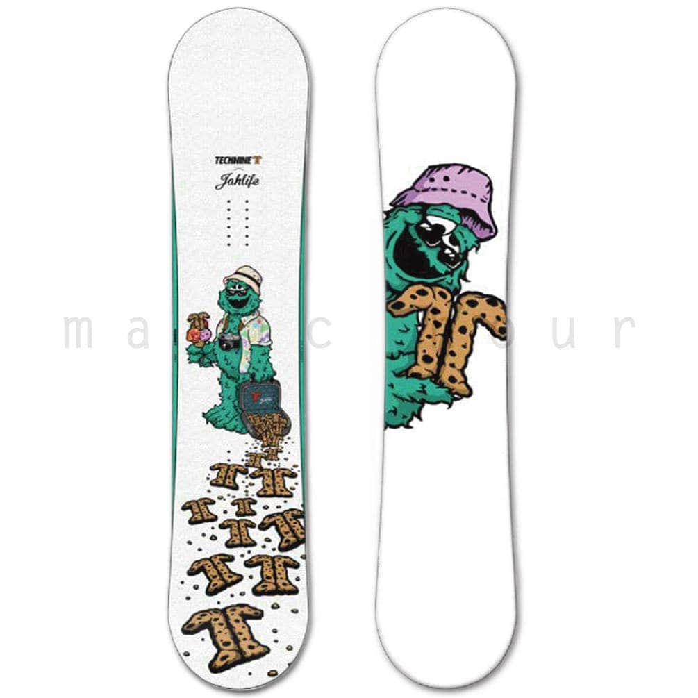 スノーボード 板 メンズ レディース 2点 セット 2020 TECH NINE テックナイン CAM ROCK×JAHLIFE フラット ロッカー グラトリ パーク かわいい キャラクター 白 T9-SB-20CAMJAH-ST2-136 TECHNINE(テックナイン) 1