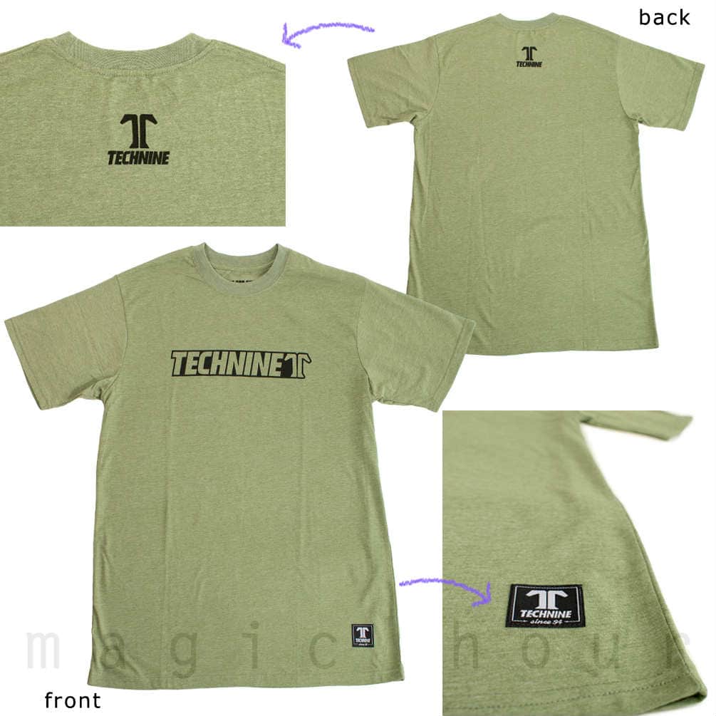 TECHNINE テックナイン メンズ レディース 半袖 Tシャツ CORPO おしゃれ カットソー T9-SSTEE-CORPO T9-SSTEE-CORPO-BLK-L TECHNINE(テックナイン) 1