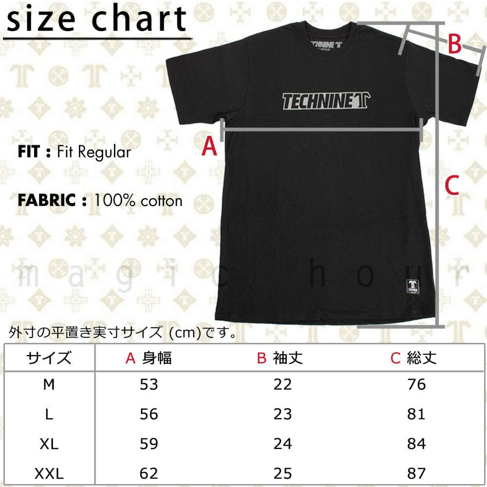 TECHNINE テックナイン メンズ レディース 半袖 Tシャツ CORPO おしゃれ カットソー T9-SSTEE-CORPO T9-SSTEE-CORPO-BLK-L TECHNINE(テックナイン) 4