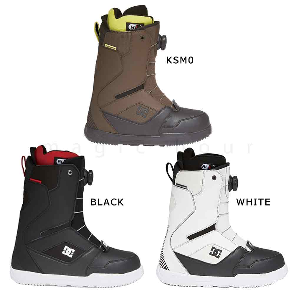 スノーボード ブーツ BOA メンズ DC SHOE ディーシー SCOUT ダイヤル ダイアル式 21-22 2022モデル 大きいサイズ 25cm - 29cm 黒 ブラック ブラウン 白 お洒落 TR-DCBOT-22SCOUT-BLK-10 DC(ディーシー) 4
