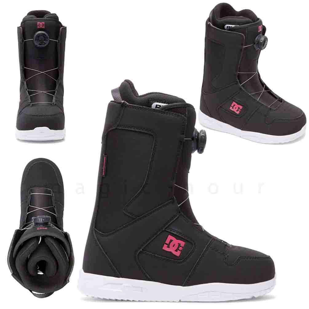 スノーボード ブーツ BOA レディース DC SHOE ディーシー WOMENS PHASE BOA ダイヤル ダイアル式 22-23 2023モデル 22cm - 25.5cm 黒 ブラック 白 ブルー お洒落 TR-DCBOT-23WPHASEB-BBP-5 DC(ディーシー) 3