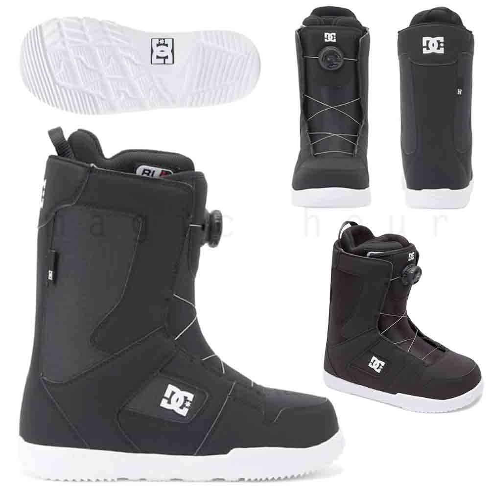 スノーボード ブーツ BOA メンズ DC SHOE ディーシー PHASE BOA ダイヤル ダイアル式 23-24 2024 大きいサイズ 26cm - 28cm 黒 ブラック 白 オレンジ お洒落 TR-DCBOT-24PHASEB-BKW-255 DC(ディーシー) 3