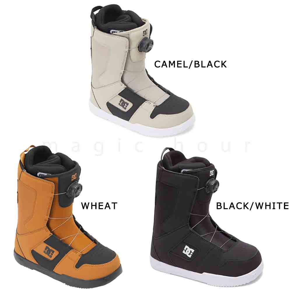 スノーボード ブーツ BOA メンズ DC SHOE ディーシー PHASE BOA ダイヤル ダイアル式 23-24 2024 大きいサイズ 26cm - 28cm 黒 ブラック 白 オレンジ お洒落 TR-DCBOT-24PHASEB-BKW-255 DC(ディーシー) 4