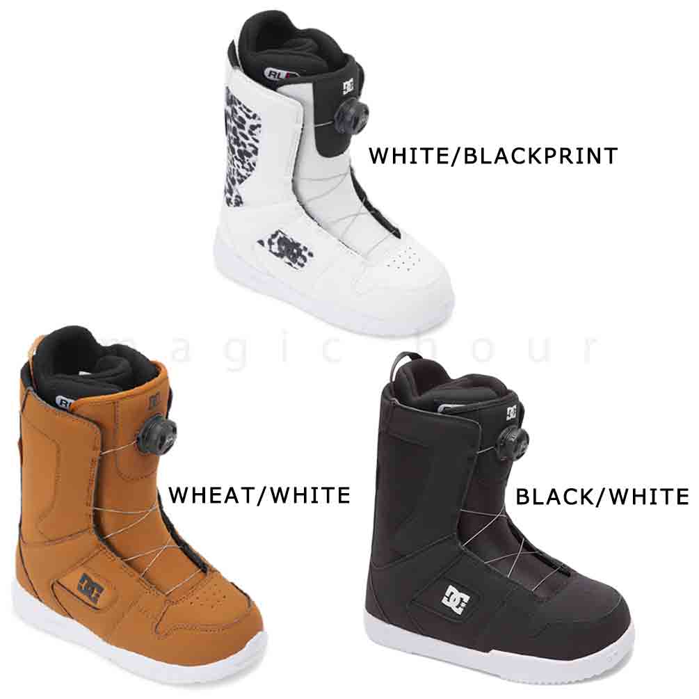 スノーボード ブーツ BOA レディース DC SHOE ディーシー WOMENS PHASE BOA ダイヤル ダイアル式 23-24 2024モデル 23.5cm - 25cm 黒 白 オレンジ お洒落 TR-DCBOT-24WPHASEB-BKW-235 DC(ディーシー) 4