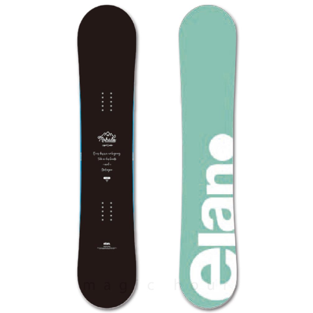 スノーボード 板 レディース 単品 ハイブリッド キャンバー ボード ELAN エラン MAHALO 2024 グラトリ 初心者 お洒落 ブランド かわいい 黒 木目 マットブラック TR-ELSB-24MAHLO-BK-138 elan(エラン) 4