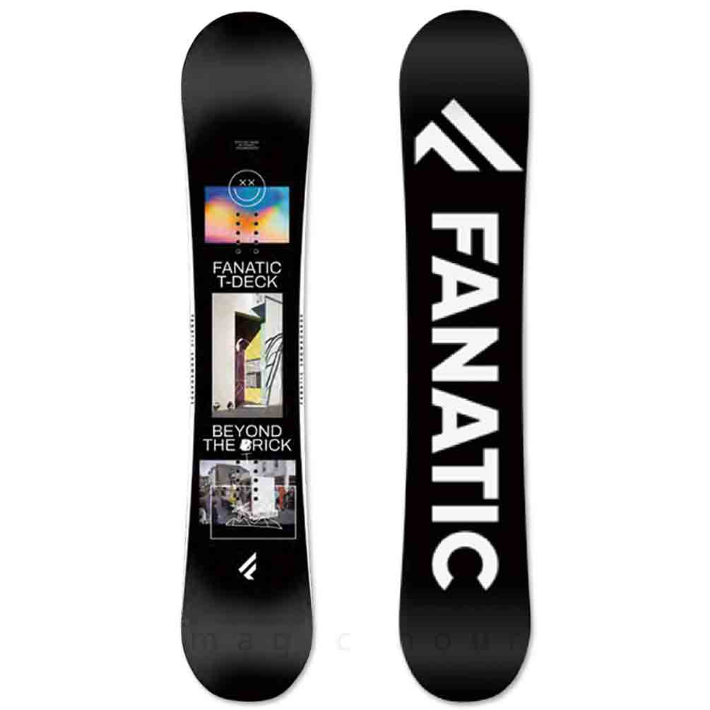 スノーボード 板 メンズ レディース 単品 FANATIC ファナティック T-DECK 2022モデル スノボー 初心者 ダブル キャンバー ボード お洒落 ブランド 黒 ブラック TR-FANSB-22TDECKBK-139 FANATIC(ファナティック) 4