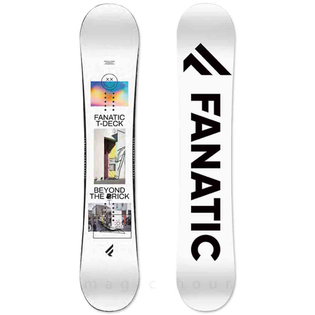 スノーボード 板 メンズ レディース 2点 セット FANATIC ファナティック T-DECK 2022モデル スノボー 初心者 ダブル キャンバー ボード ビンディング お洒落 白 TR-FANSB-22TDW-ST2-139 FANATIC(ファナティック) 2