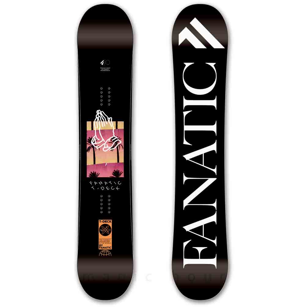 スノーボード 板 メンズ ボード 単品 FANATIC ファナティック T-DECK 2024モデル スノボー 初心者 ダブル キャンバー ボード お洒落 ブランド 黒 ブラック TR-FANSB-24TDECKBK-147 FANATIC(ファナティック) 4