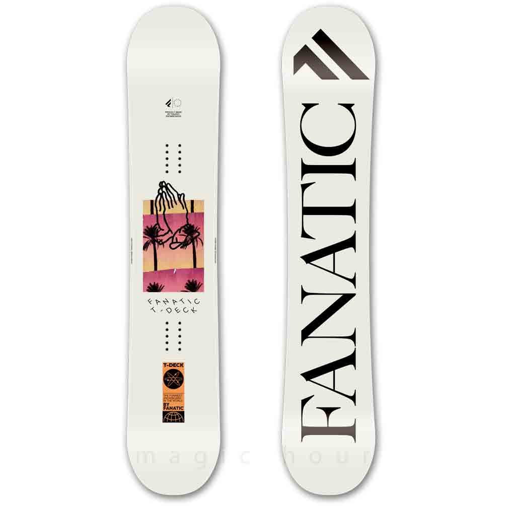 スノーボード 板 メンズ 2点 セット FANATIC ファナティック T-DECK 2024モデル スノボー 初心者 ダブル キャンバー ボード ビンディング お洒落 白 TR-FANSB-24TDG-ST2-147 FANATIC(ファナティック) 1