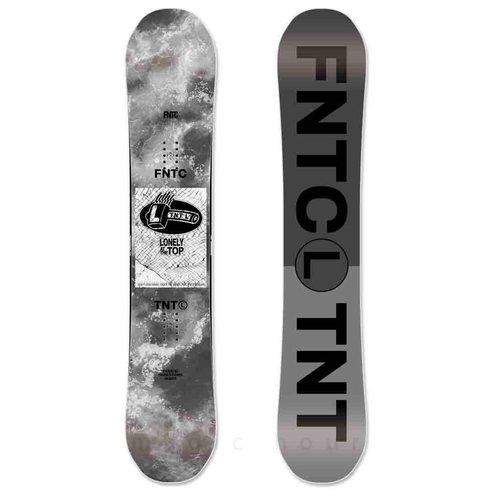 スノーボード 板 メンズ レディース 2点 セット FNTC TNT L 2024 スノボー グラトリ  初心者 ダブルキャンバー ボード ビンディング お洒落 ブランド ブラック TR-FNTSB-24TLB-ST2-139 FNTC 1