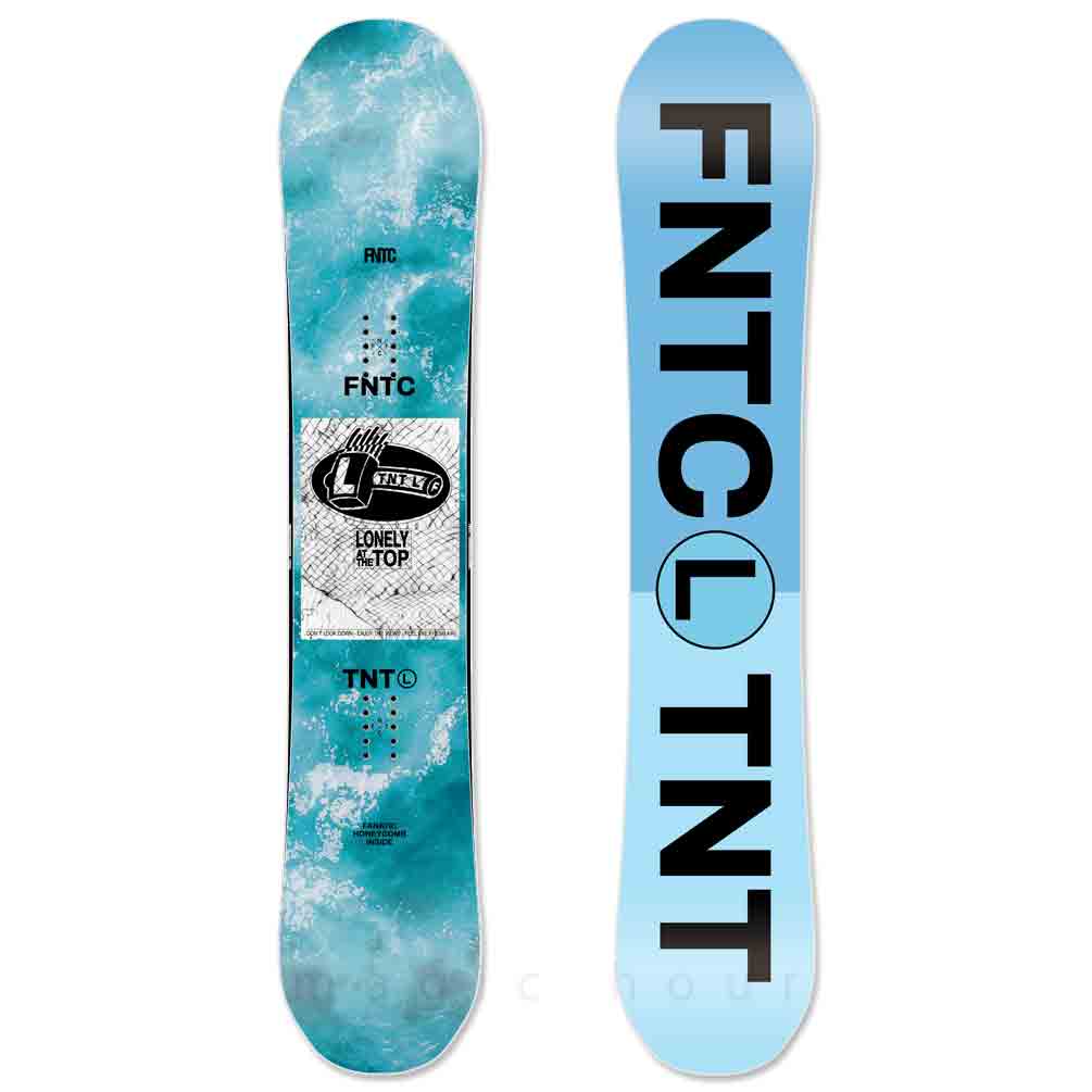 スノーボード 板 メンズ レディース 2点 セット FNTC TNT L 2024 スノボー グラトリ  初心者 ダブルキャンバー ボード ビンディング お洒落 ブランド ブルー TR-FNTSB-24TLL-ST2-139 FNTC 1