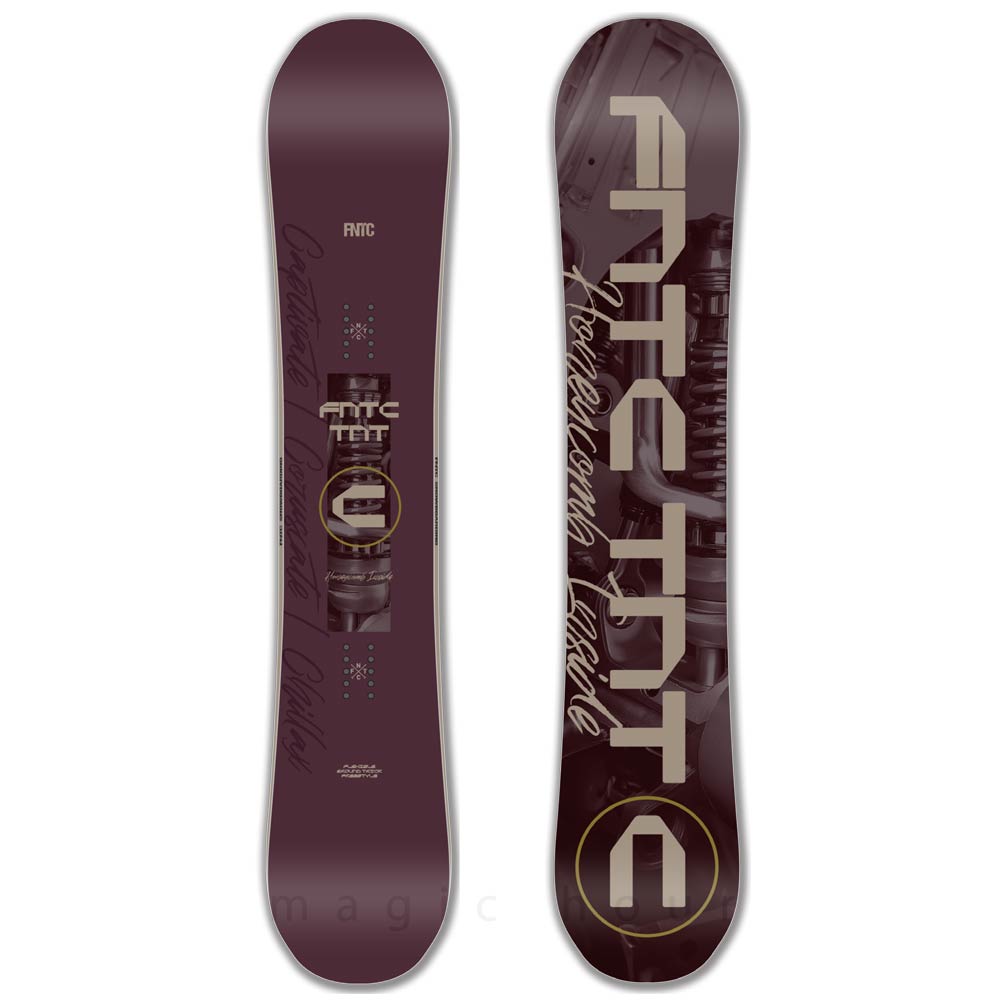 スノーボード 板 メンズ 2点 セット FNTC TNT C グラトリ ハイブリッド キャンバー ボード ビンディング 2026 スノボー 初心者 お洒落 ブランド 紫 パープル TR-FTSB-26TCPL-ST2-147 FNTC(エフエヌティーシー) 1