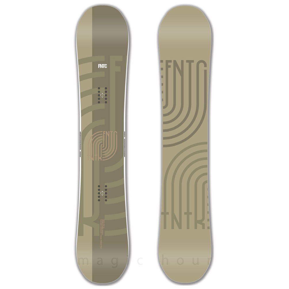 スノーボード 板 メンズ 2点 セット ダブキャン FNTC TNT R グラトリ ダブルキャンバー ボード ビンディング 2026 スノボー  初心者 お洒落 ブランド ベージュ TR-FTSB-26TRBG-ST2-147 FNTC(エフエヌティーシー) 1