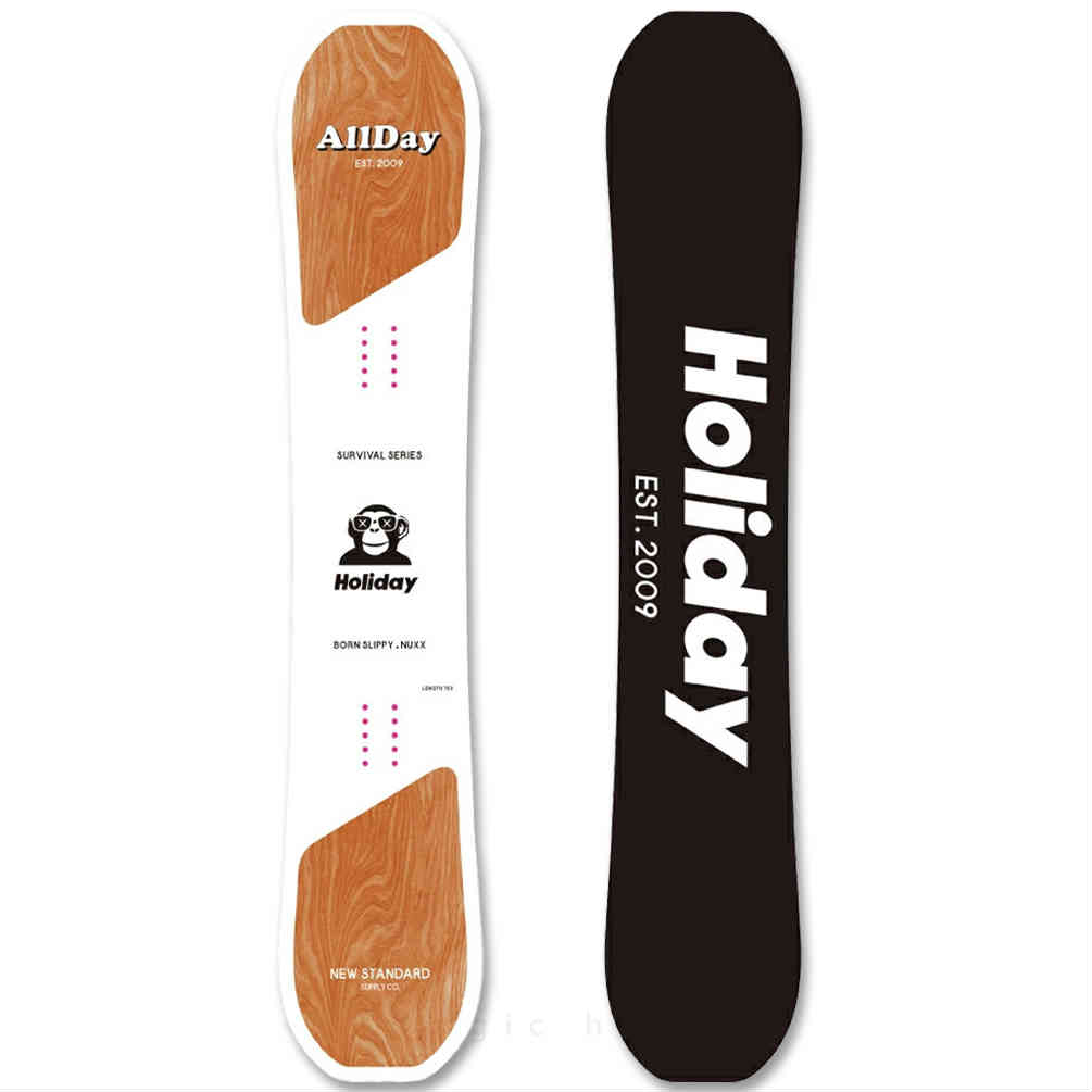 スノーボード 板 単品 HOLIDAY ホリデイ ALLDAY 2026 メンズ レディース スノボー グラトリ 初心者 ハイブリッドキャンバーボード お洒落 ブランド ホワイト TR-HLSB-26ALLDAY-139 HOLIDAY(ホリデイ) 4