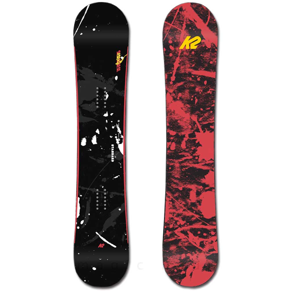 スノーボード 板 メンズ 単品 K2 ケーツー STANDARD CAMBER 2022モデル スノボー 初心者 キャンバー ボード お洒落 ブランド かっこいい 黒 ブラック レッド TR-K2SB-22STANDARD-147 K2(ケーツー) 4