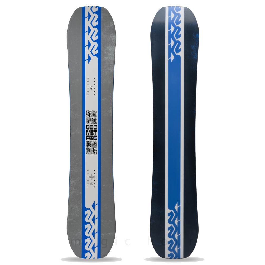 スノーボード 板 メンズ 2点 セット K2 ケーツー GEOMETRIC グラトリ ハイブリッド キャンバー ボード ビンディング 2025 スノボー 初心者 お洒落 ブランド TR-K2SB-25GMT-ST2-144 K2(ケーツー) 1