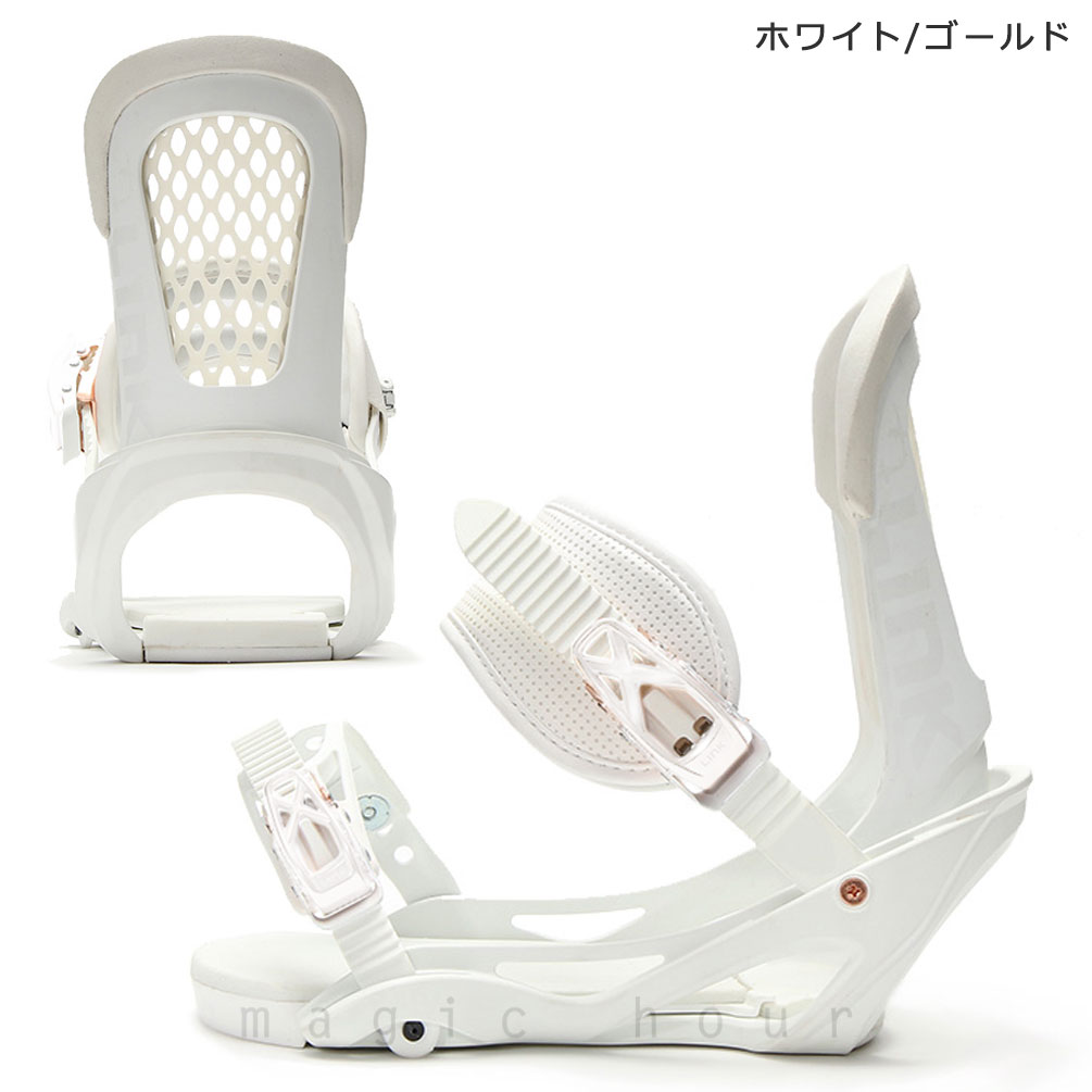 スノーボード ビンディング スノボー バインディング メンズ レディース LINK リンク REBORN ボード 金具 20-21 グラトリ 軽量 黒 ブラック 白 ホワイト TR-LKBIN-21REBORN-BKGOLD-M LINK(リンク) 4