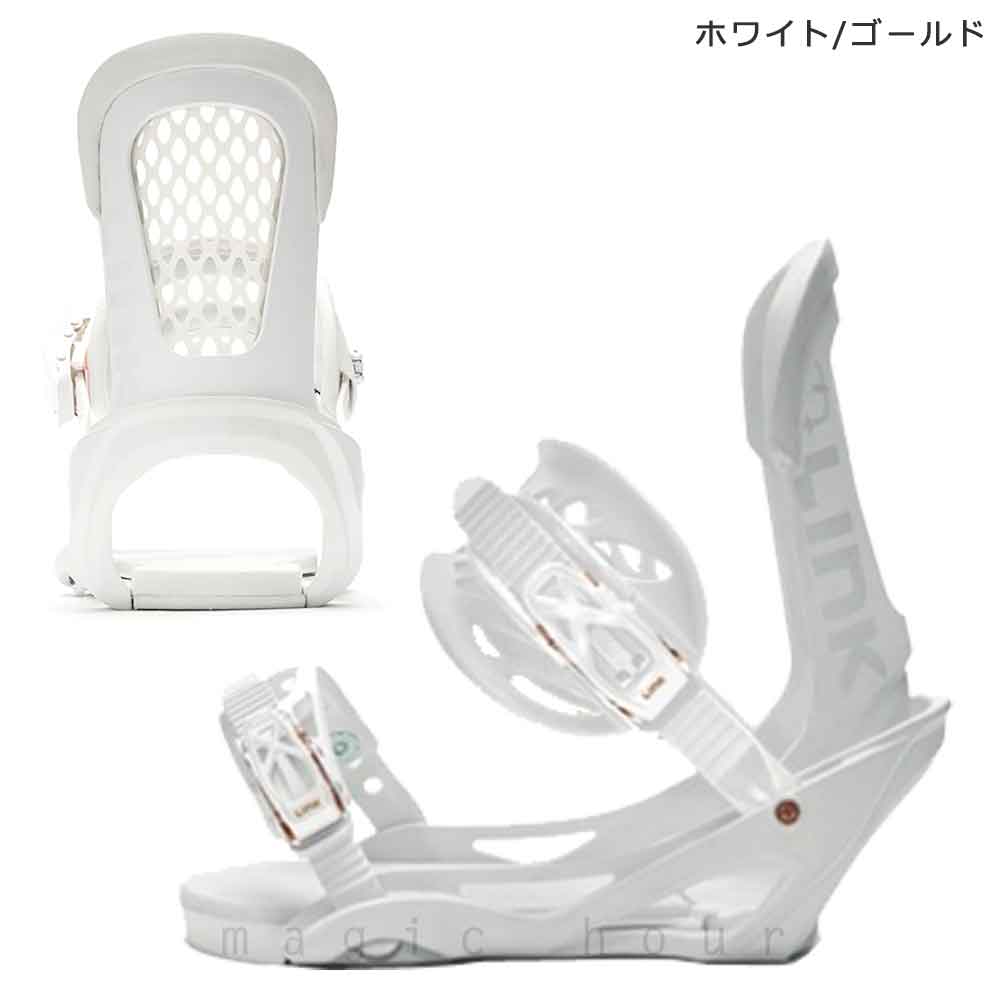 スノーボード ビンディング スノボー バインディング メンズ レディース LINK リンク REBORN ボード 金具 21-22 グラトリ 軽量 黒 ブラック 白 ホワイト TR-LKBIN-22REBORN-BKGOLD-M LINK(リンク) 4