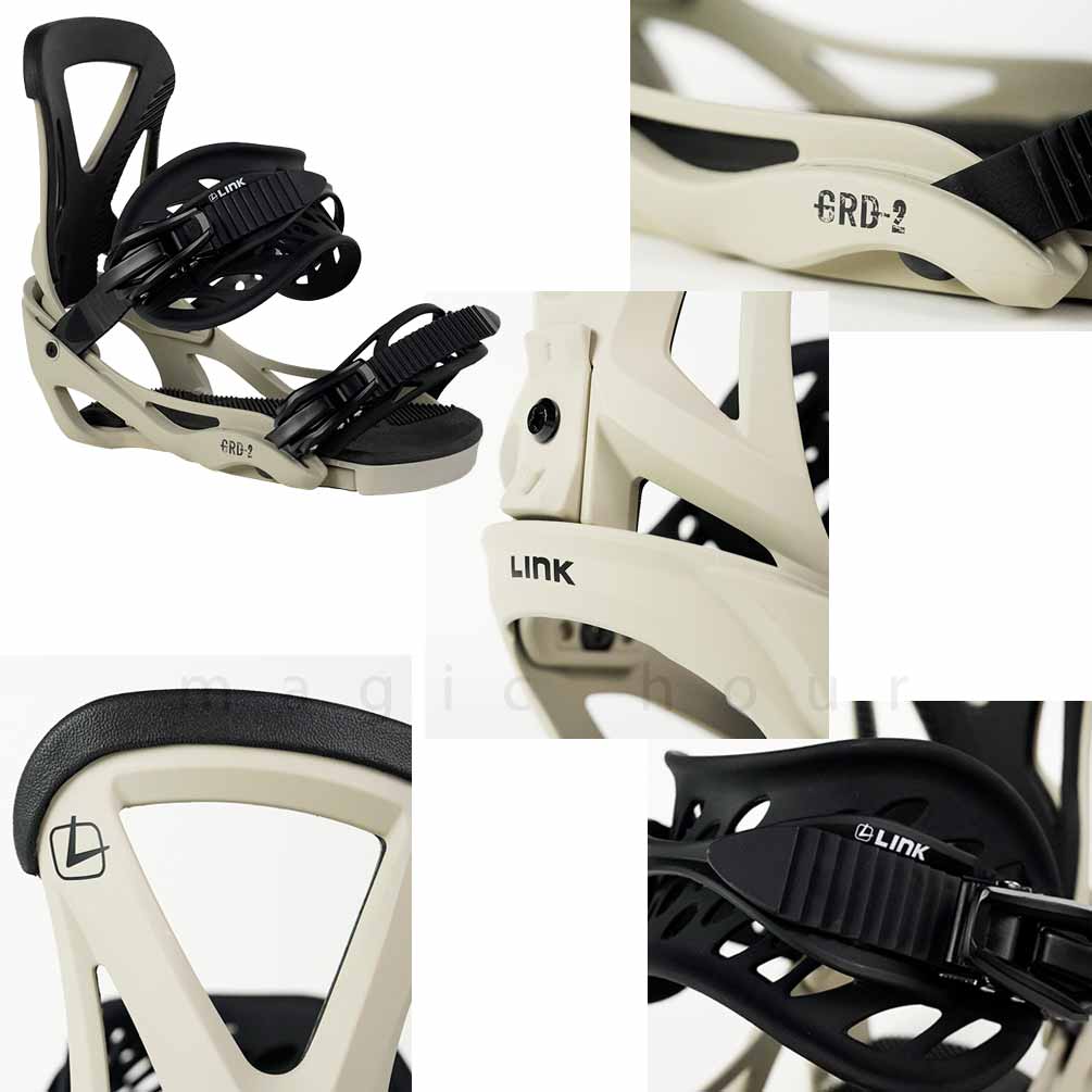 スノーボード ビンディング スノボー バインディング メンズ レディース LINK リンク GRD-2 ボード 板 ブランド 金具 25-26 初心者 グラトリ 軽量 TR-LKBIN-26GRD-2-BEG-L LINK(リンク) 5