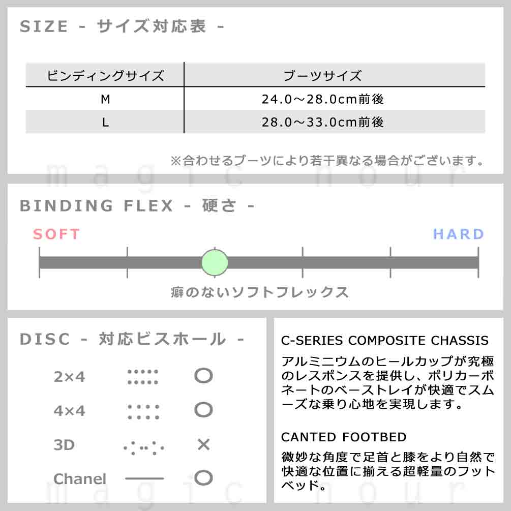 スノーボード ビンディング スノボー バインディング メンズ RIDE ライド C-2 ボード 金具 23-24 初心者 お洒落 ソフトフレックス グラトリ 軽量 黒 白 TR-RDBIN-24C-2-BLK-L RIDE(ライド) 2