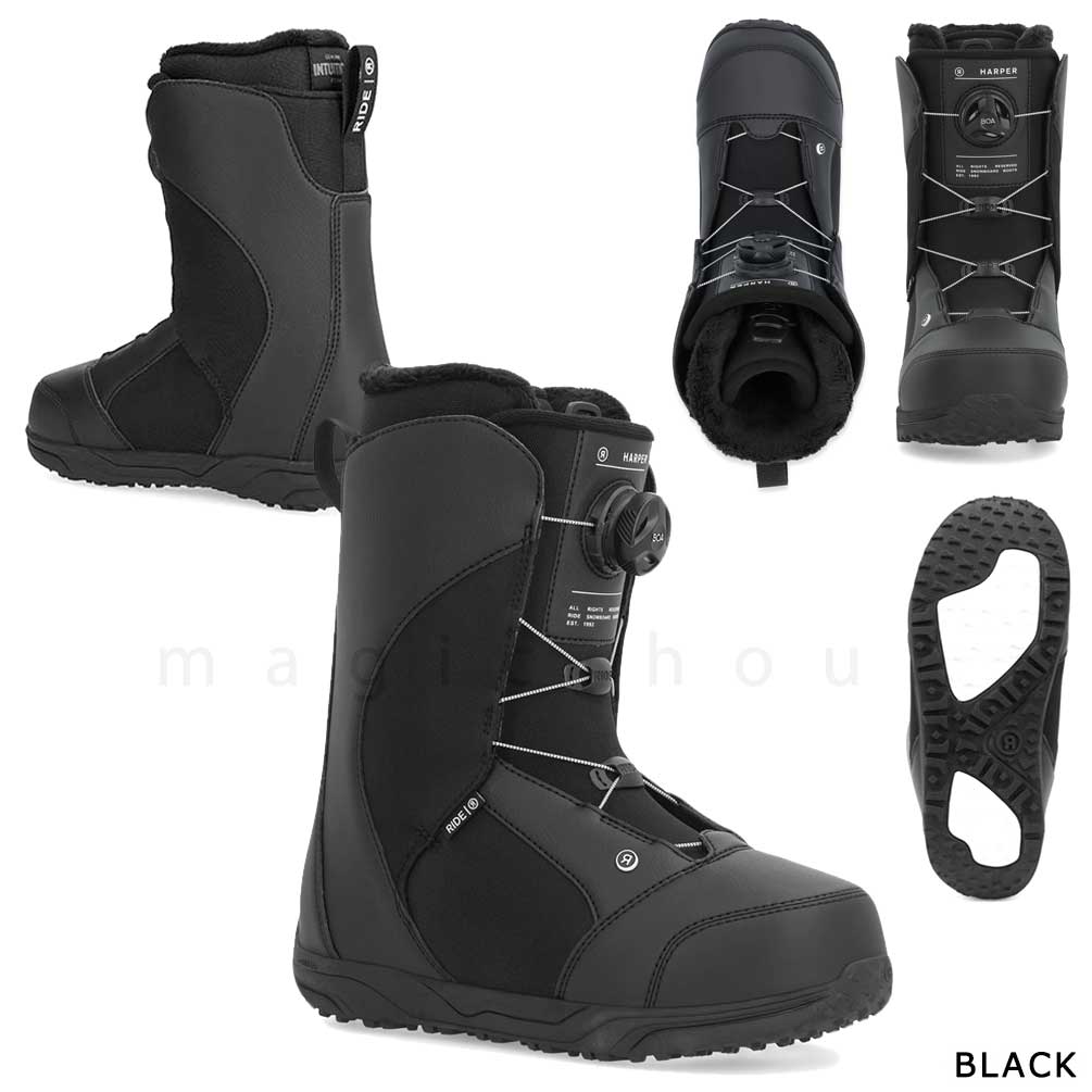 スノーボード ブーツ BOA レディース RIDE ライド HARPER ダイヤル ダイアル式 25-26 2026モデル ブランド 初心者 お洒落 大きいサイズ 22 - 28 cm 黒 ブラック TR-RDBOT-26HARPER-BLACK-22 RIDE(ライド) 3