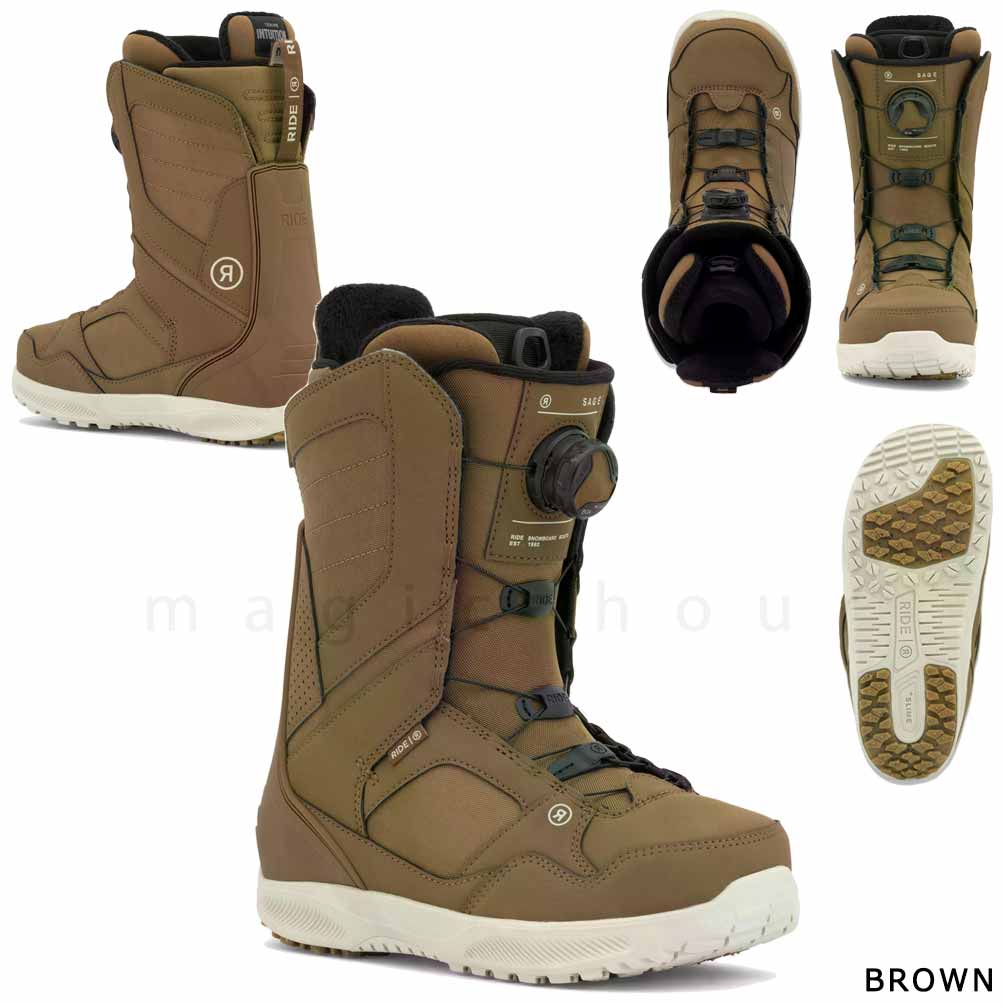 スノーボード ブーツ BOA レディース RIDE ライド SAGE ダイヤル ダイアル式 25-26 2026モデル ブランド 初心者 お洒落 大きいサイズ 22cm - 26.0cm 黒 白 茶色 TR-RDBOT-26SAGE-BLACK-22 RIDE(ライド) 4