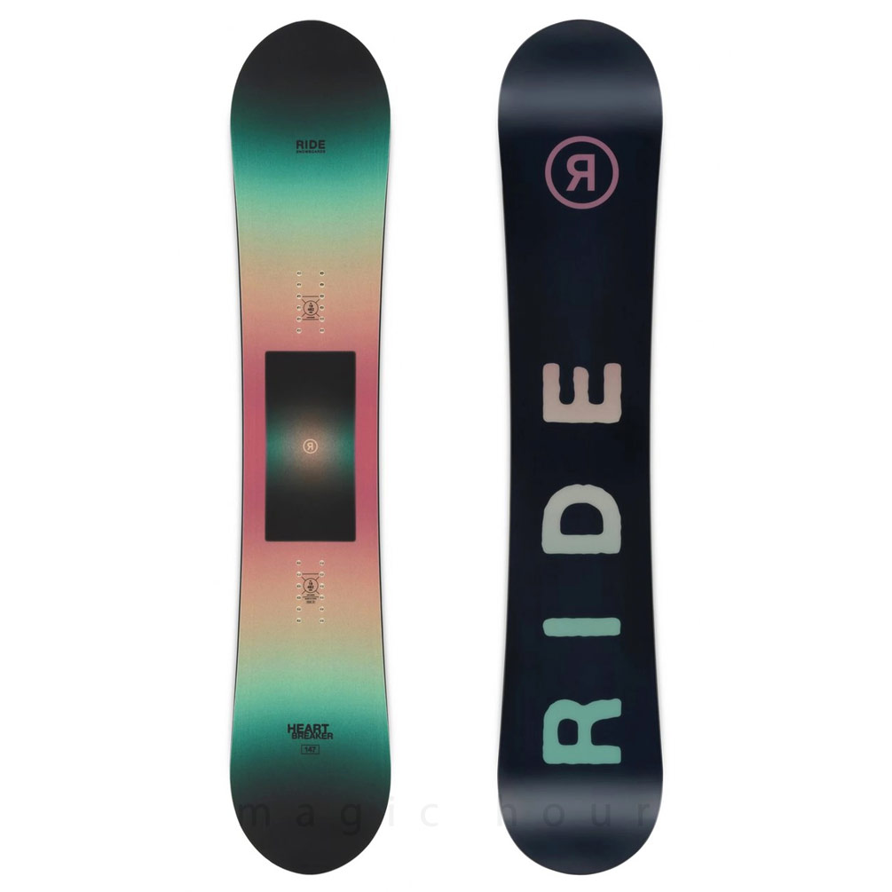 スノーボード 板 レディース 2点 セット ライド RIDE グラトリ HEART BREAKER ハイブリッド キャンバー ボード ビンディング ブランド 2026 パーク お洒落 TR-RDSB-26HBK-ST2-139 RIDE(ライド) 1