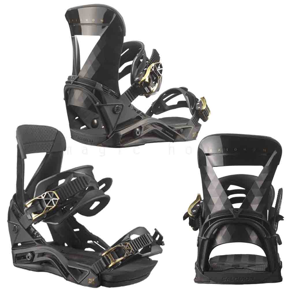 スノーボード ビンディング スノボー バインディング レディース SALOMON サロモン MIRAGE ボード 23-24 グラトリ 軽量 黒 白 板と同時購入で取付無料 TR-SLMBIN-24MIRAGE-BLK-S SALOMON(サロモン) 4