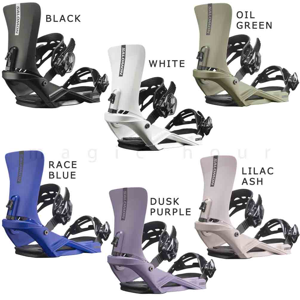 スノーボード ビンディング スノボー バインディング メンズ レディース SALOMON サロモン RHYTHM ボード 23-24 グラトリ 軽量 黒 白 板と同時購入で取付無料 TR-SLMBIN-24RM-BLK-L SALOMON(サロモン) 5