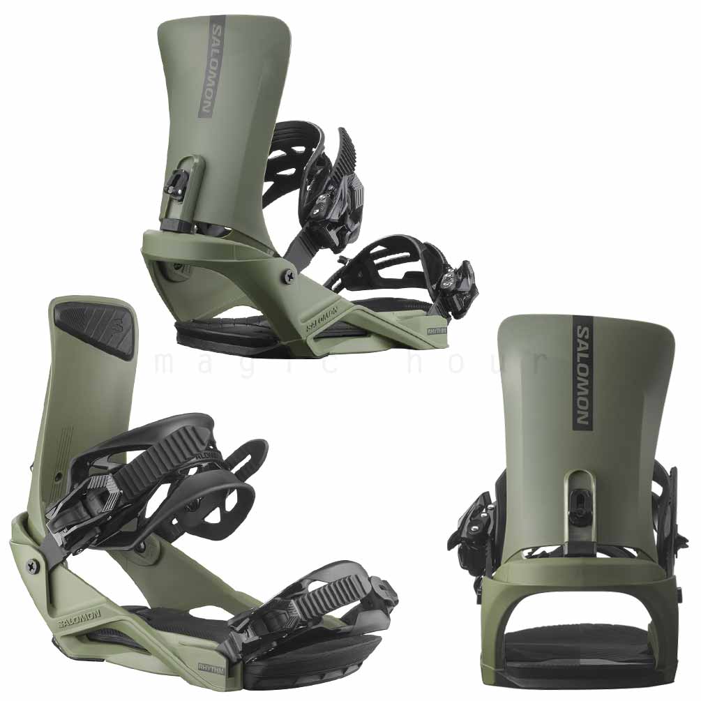 スノーボード ビンディング スノボー バインディング メンズ レディース SALOMON サロモン RHYTHM リズム ボード 24-25 グラトリ 軽量 板と同時購入で取付無料 TR-SLMBIN-25RM-BLK-L SALOMON(サロモン) 4