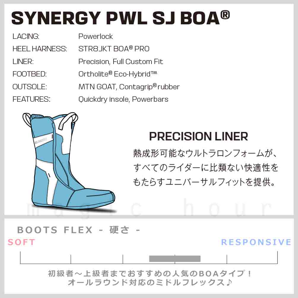 スノーボード ブーツ メンズ SALOMON サロモン SYNERGY PWL SJ BOA ダイヤル ダイアル式 23-24 ミドルフレックス 25cm - 28.5cm お洒落 男性 ベージュ カーキ TR-SLMBOT-24SNGSJB-DHERB-25 SALOMON(サロモン) 1