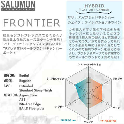 スノーボード 板 レディース 2点 セット スノボ ビンディング 2023 SALOMON サロモン FRONTIER ブランド グラトリ ハイブリッド キャンバー ボード 黒 ブラック TR-SLMSB-23FRJ-ST2-138 SALOMON(サロモン) 3