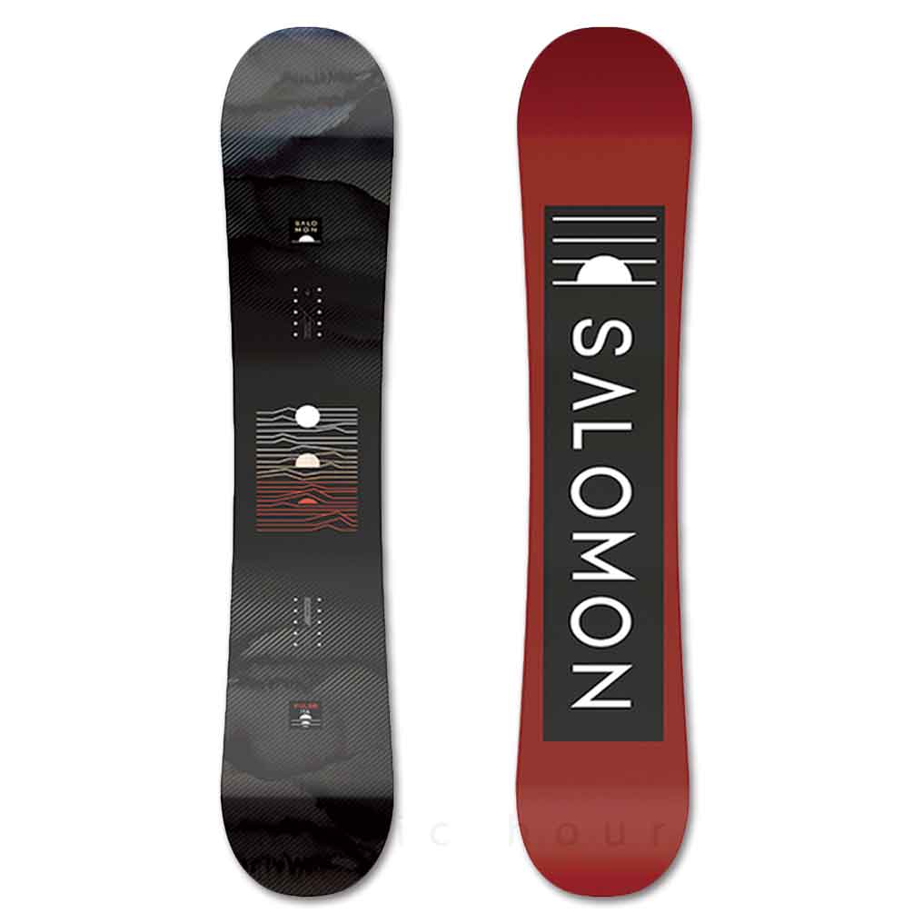スノーボード 板 レディース 2点 セット スノボ ビンディング 2023 SALOMON サロモン PULSE ブランド グラトリ ハイブリッド キャンバー ボード お洒落 ブラック TR-SLMSB-23PLW-ST2-142 SALOMON(サロモン) 1